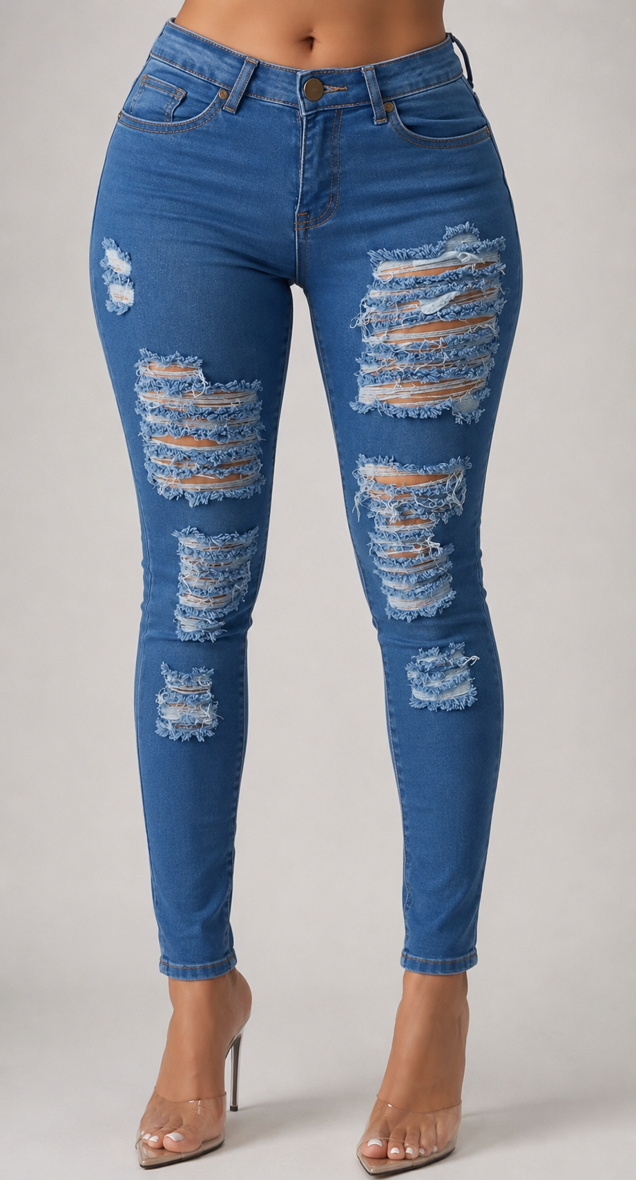 Ruby Rebel Distressed Skinny Jeans