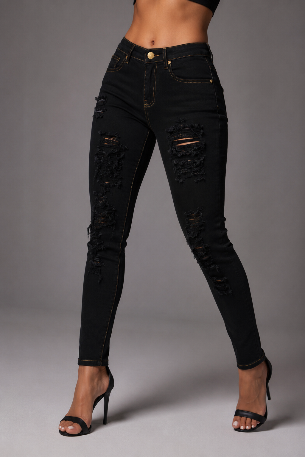 Ruby Rebel Distressed Skinny Jeans