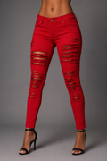 Ruby Rebel Distressed Skinny Jeans